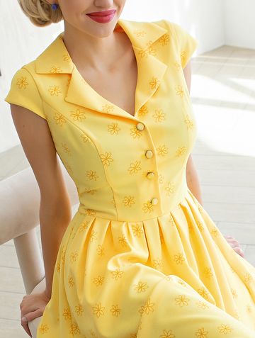 Платье lissa, цвет лимонный