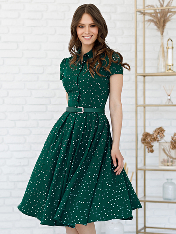 Платье trisha, цвет темно-зеленый