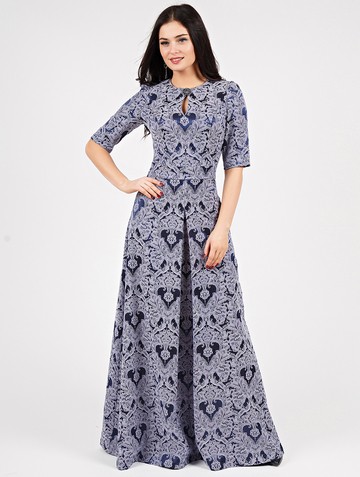 Платье peretta, цвет сине-сиреневый Product 19ad87a4 0834 11e9 af1c 408d5c780b56