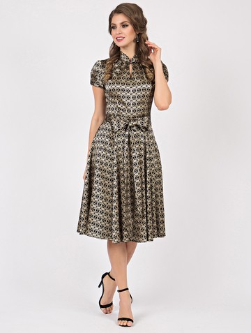 Платье twiksy, цвет черно-медный Product 22dfeb36 fe04 11e8 af1d 408d5c780b56