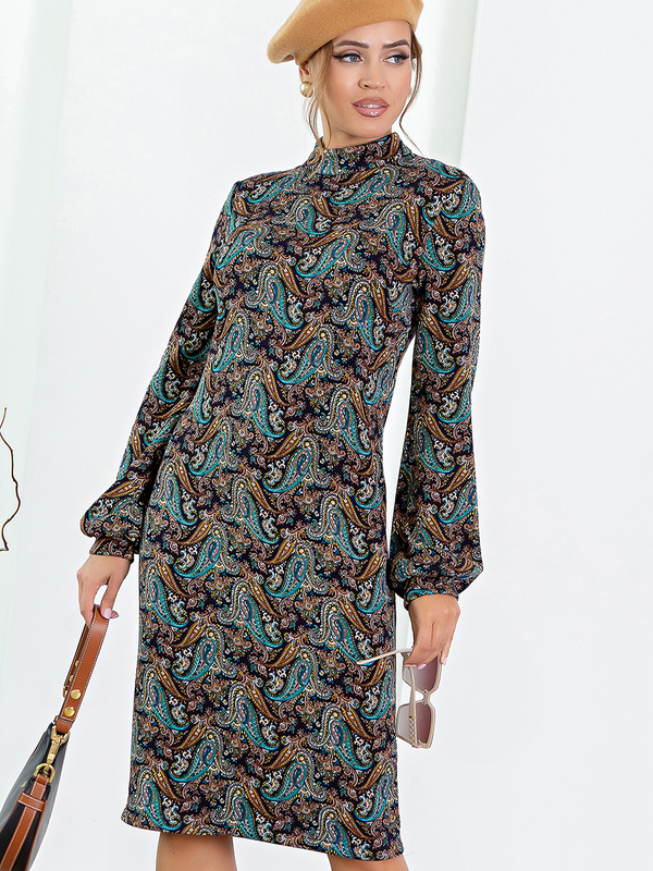 Платье Pl000132Z(selvina), цвет сине-бирюзовый Large 287be47b 9f92 11f0 8c22 408d5c780b56