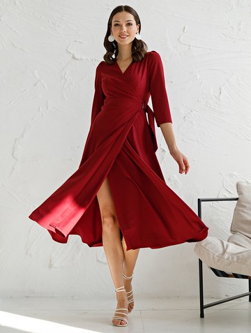 Платье aylin, цвет бордовый