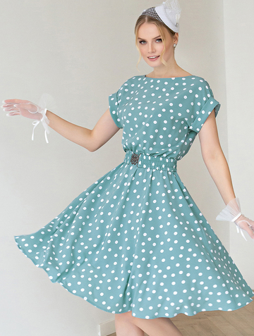 Платье Pl000666L(lana), цвет мятный