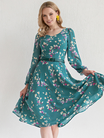 Платье Pl000906V(ariella), цвет бирюзовый