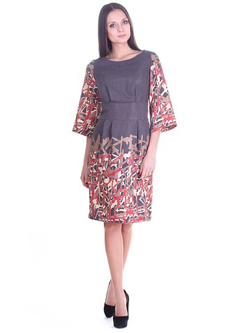 Платье kariny, цвет мокко с красным Product 30afd2bd 8c6f 11e6 8c68 408d5c780b56