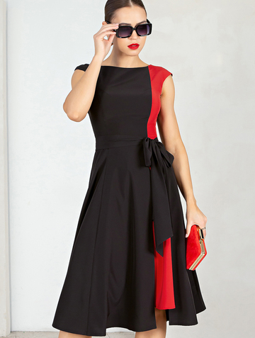 Платье GPl00244L(rashy), цвет черно-красный