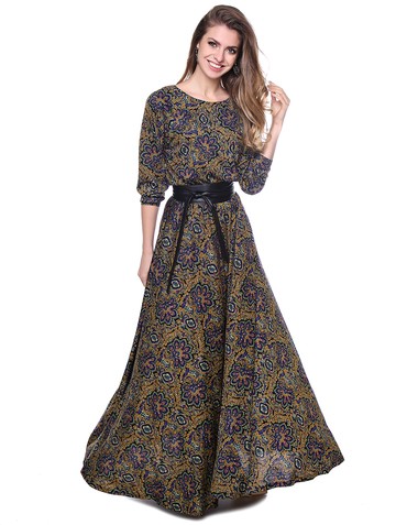 Платье beiyly, цвет черно-горчичный Product 4d0c7423 fd10 11e7 a08a 408d5c780b56