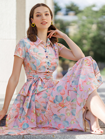Платье leontia, цвет нежно-розовый