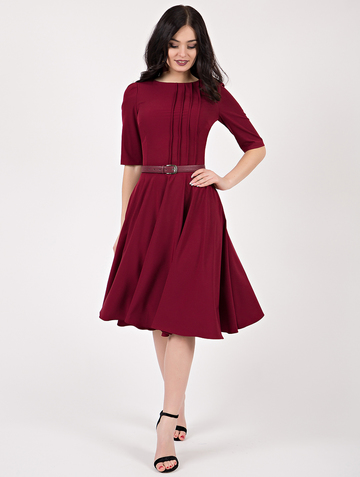 Платье marlena, цвет бордовый