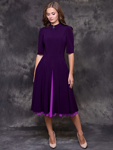 Платье GPl00082V(dotty), цвет фиолетово-сиренев