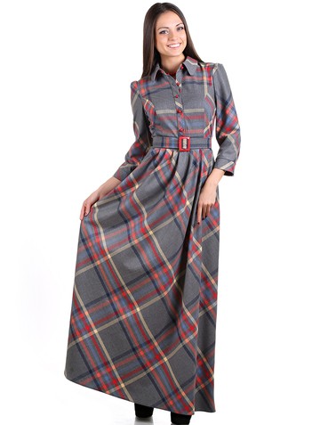Платье delsy, цвет серо-красный Product 5dae77e9 3ed1 11e6 bd0a 408d5c780b56