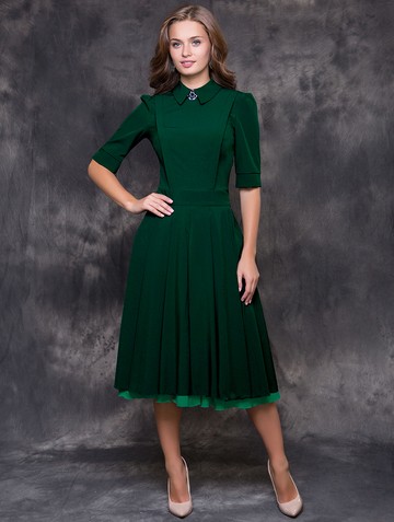 Платье GPl00082V(dotty), цвет зеленый