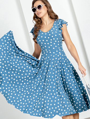 Платье GPl00268L(selisa), цвет темно-голубой