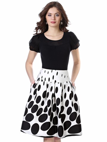 Юбка lorensa, цвет черно-белый Product 997456b6 2dfb 11e9 b1d9 408d5c780b56