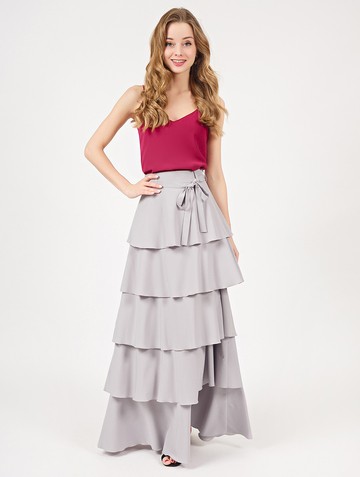 Юбка sarika, цвет серый Product a67298db 3033 11e9 b7ca 408d5c780b56