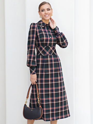 Платье MPl00012Z(twilla), цвет сине-коричневый