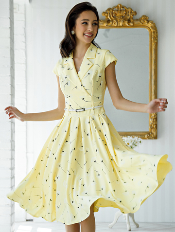Платье klozy, цвет лимонный