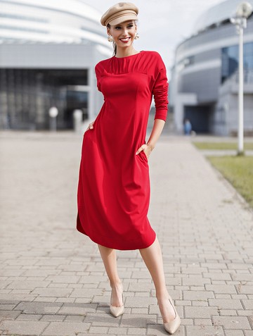 Платье arlena, цвет красный Платье arlena, цвет красный