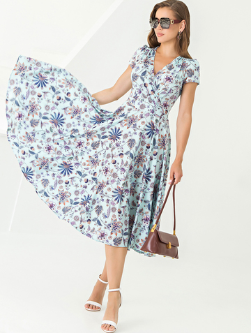 Платье Pl000601L(ruta), цвет небесно-синий