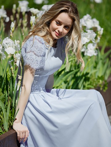 Платье ellina, цвет голубой Платье ellina, цвет голубой
