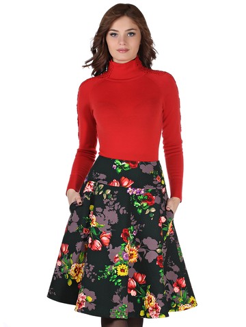 Юбка kessedy, цвет цветы на зеленом Product d3f183c4 71b7 11e5 aa39 6cf049b91f32