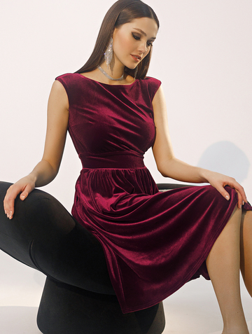 Платье salem, цвет бордовый