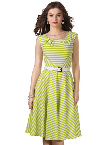 Платье rona, цвет бело-зеленый Product d74bd2ab 3880 11e6 bd0a 408d5c780b56