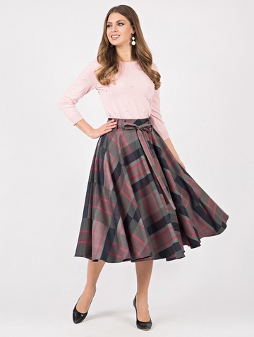 Юбка mariam, цвет серо-розовый Product f85c082e f3e2 11e8 98a1 408d5c780b56