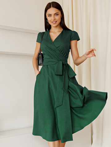 Платье nina, цвет темно-зеленый